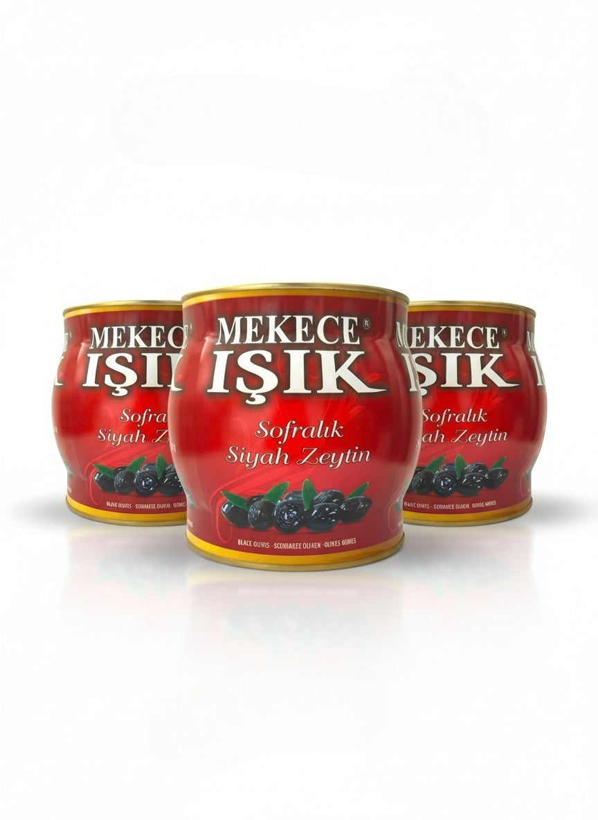 3'lü siyah zeytin paketi Mekece Işık 1050 TL ekonomik avantaj paketi sofralık zeytin