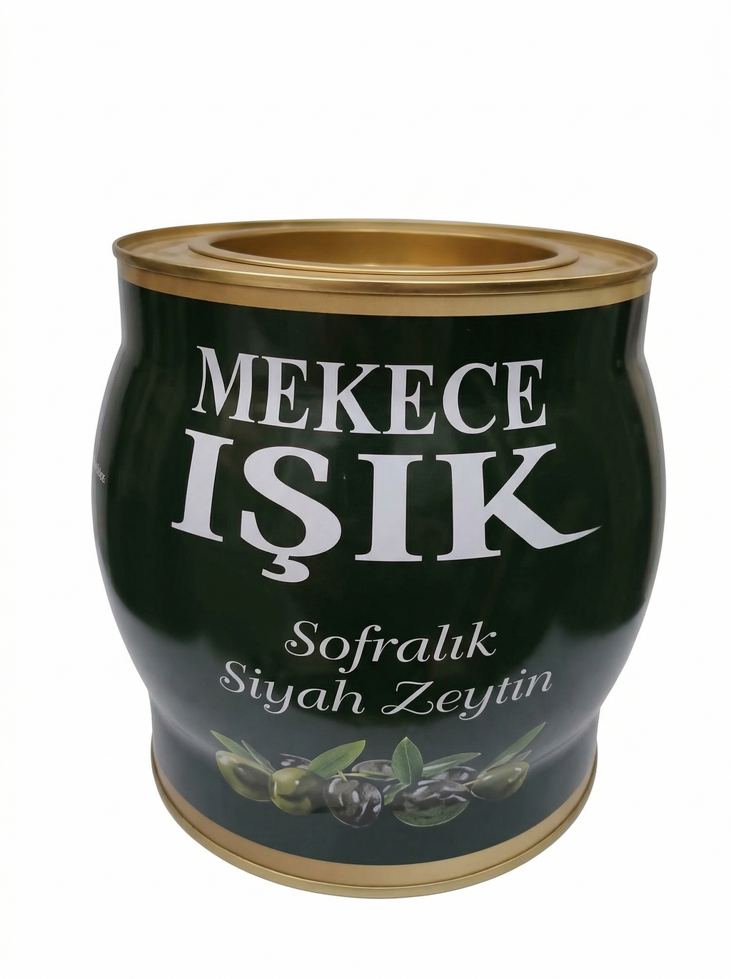 Mekece Işık sofralık siyah zeytin - 2000g siyah teneke kutu