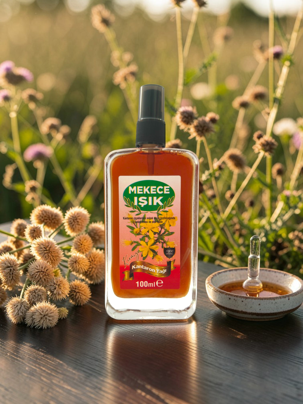 Mekece Işık doğal kırmızı kantaron yağı 100ml