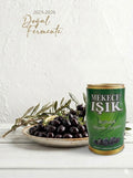 Mekece Işık sofralık siyah zeytin - 1000g yeşil teneke kutu