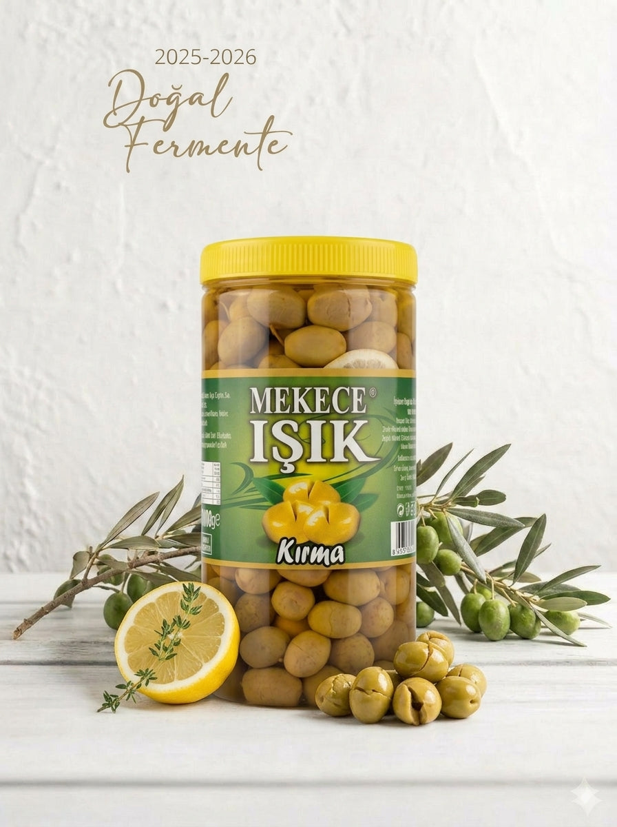 Mekece Işık yeşil kırma zeytin 1000g