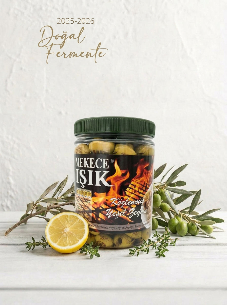 Mekece Işık közlenmiş yeşil zeytin 650g